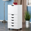 White 5-Drawer Vertical Filing Cabinet B380514
