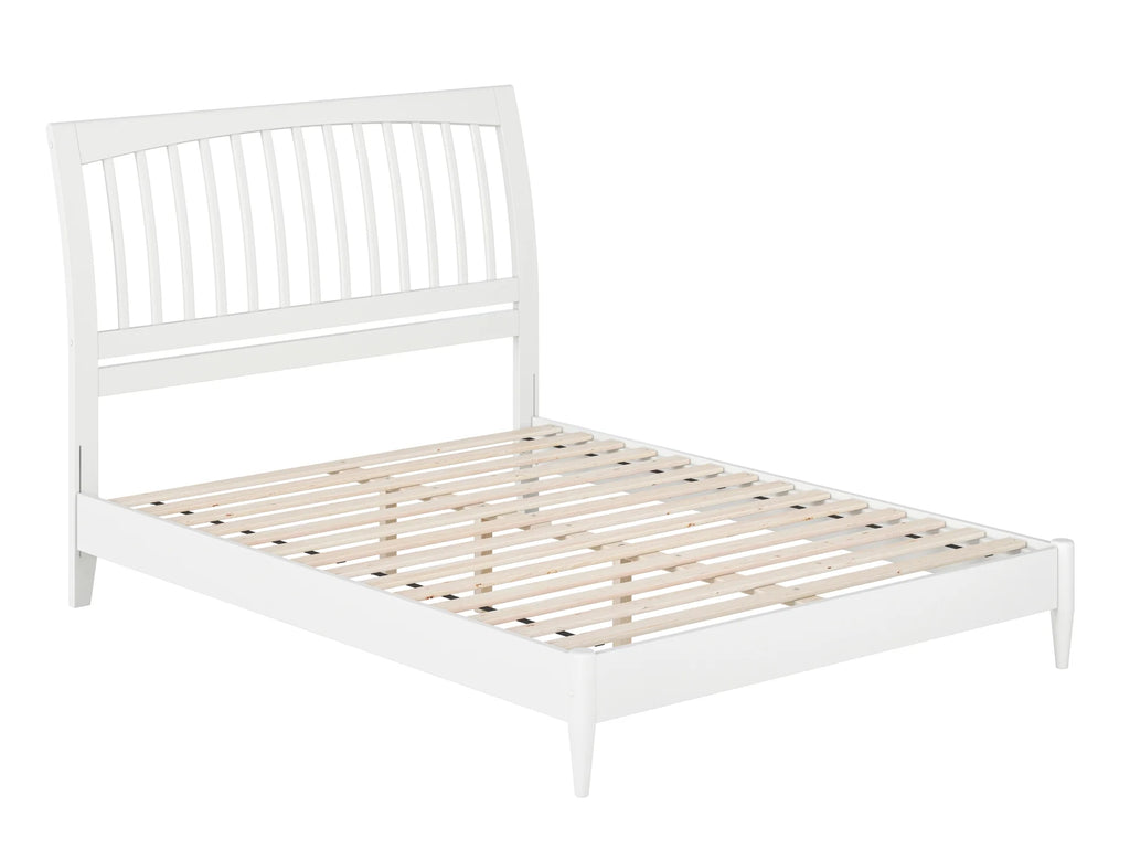 Queen Solid Wood Sleigh Platform Bed F229