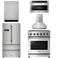 30 Gas Range, Range Hood, Microwave, Refrigerator, Dishwasher C114