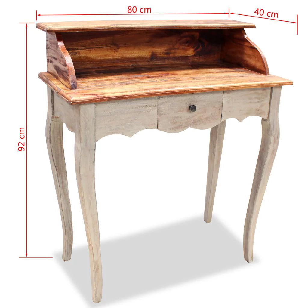 Solid Reclaimed Wood Writing Desk K8916