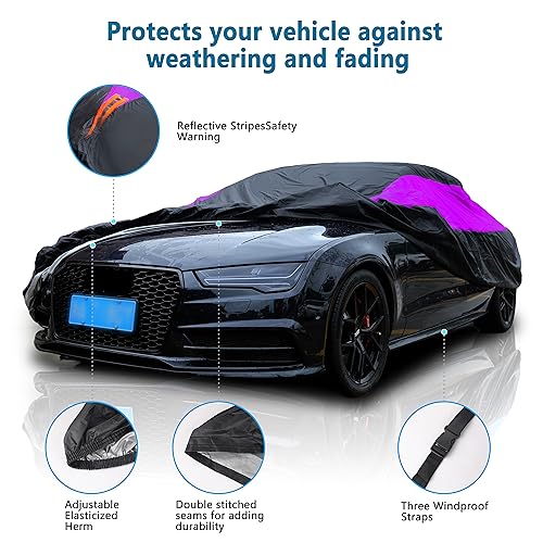 Waterproof All Weather Snowproof UV Protection Windproof Full Car Cover N996