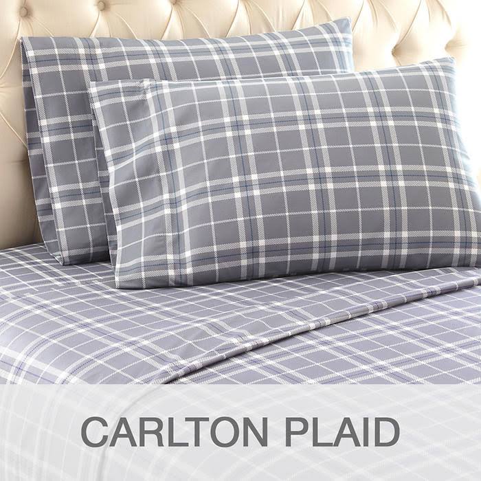 Micro Flannel Sheet Set Blue King G12727