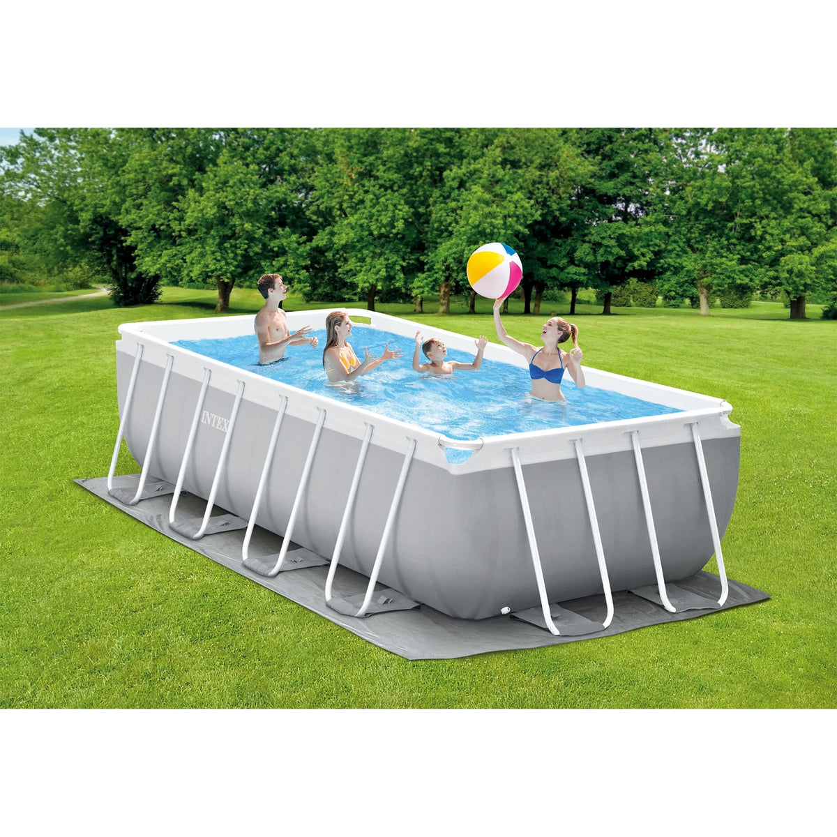 16Ft x 8Ft x 42In Rectangular Pool Set T6906