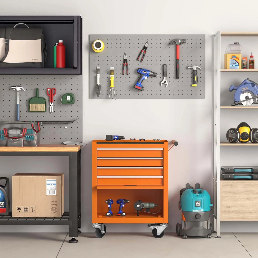 24-In Steel 4-Drawer Rolling Tool Chest H96454