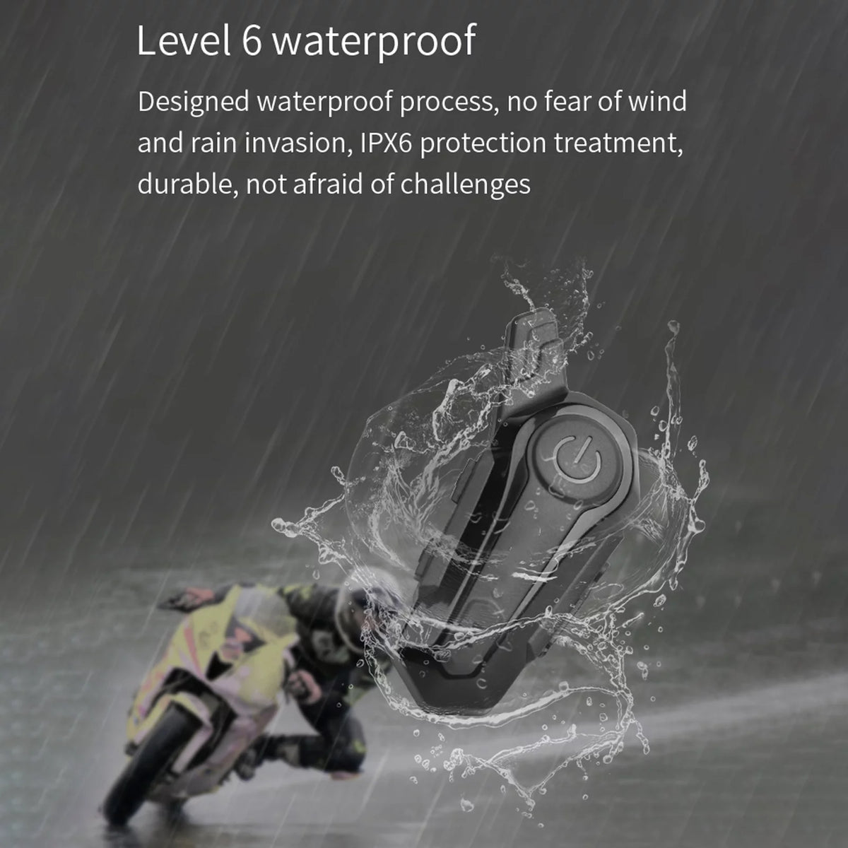 Waterproof Motorcycle BT Intercom Helmet BT Headset A842