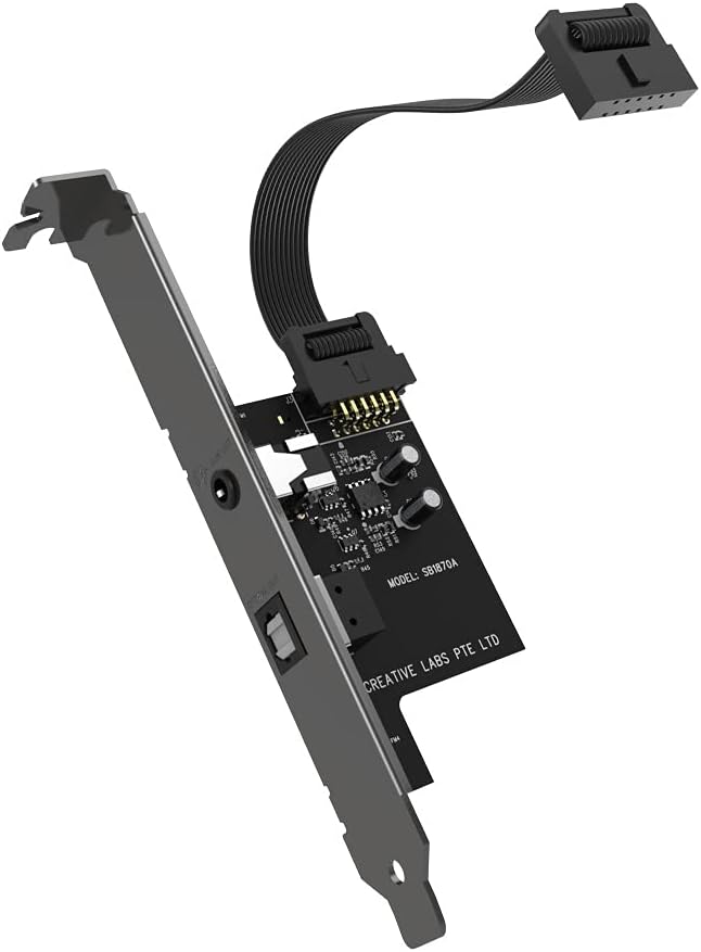 PCIe 5.1 Sound Card with Headphone Amp B818