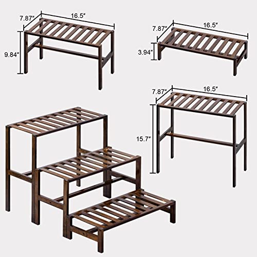Bamboo 3-Tier Ladder Plant Stand P1529