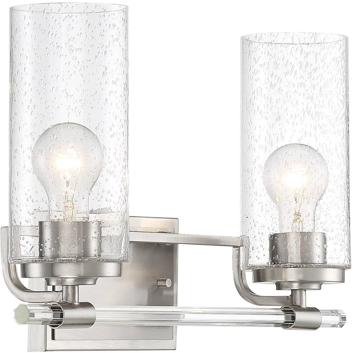 Brushed Nickel 2-Light Wall Light H2285