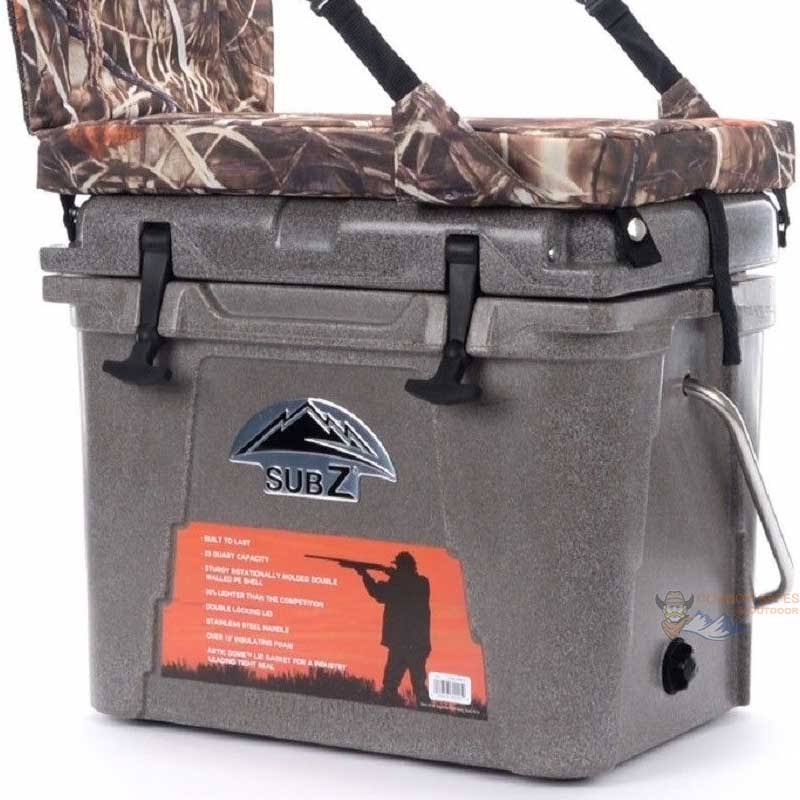 Camouflage 23 Quart Cooler with High Back Seat O2147