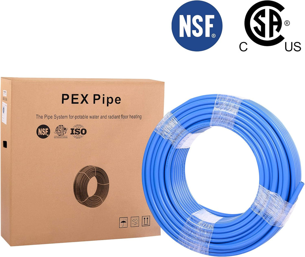 1/2 Inch 200 ft Blue Pex-b Pipe/Tubing Pack of 2 E207