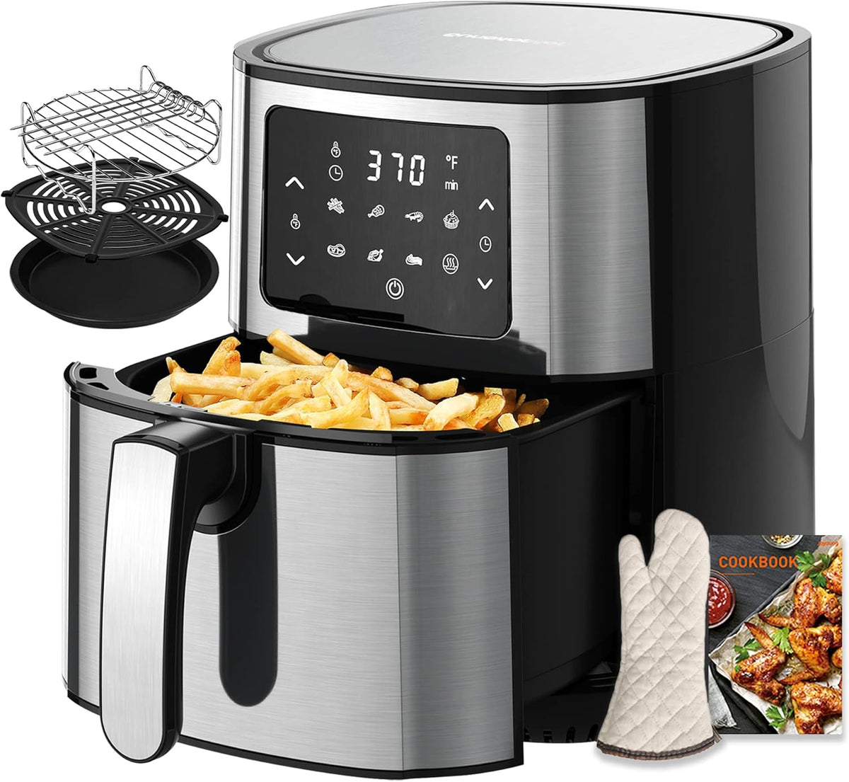 5.8Qt Stainless Steel Air Fryer Toaster Oven Z6163