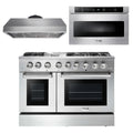 48 Propane Dual Fuel Range, Range Hood, Microwave Y475353