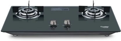 Black 2 Burners Gas Hob N1732