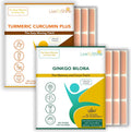 Turmeric Curcumin and Ginkgo Biloba Patch Bundle 2 Packs 30 Day Supply J15377