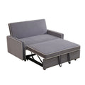 Brown Convertible Sofa Bed with Adjustable Backrest I849