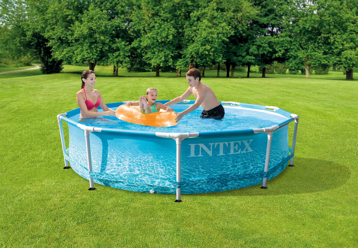10' X 30 Metal Frame Swimming Pool with Filter Pump H6127