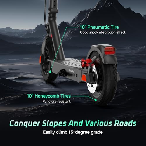 Electric Scooter with 500W Motor, Pneumatic Tires, Foldable T347182