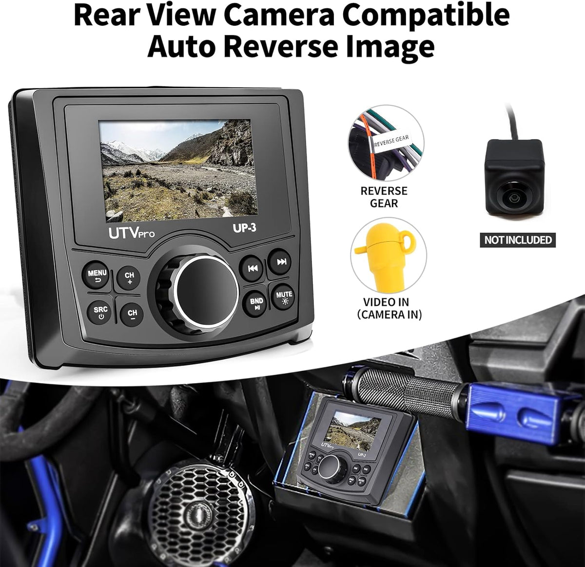 UTV Stereo AM/FM with Bluetooth Streaming 3 Zone L90179