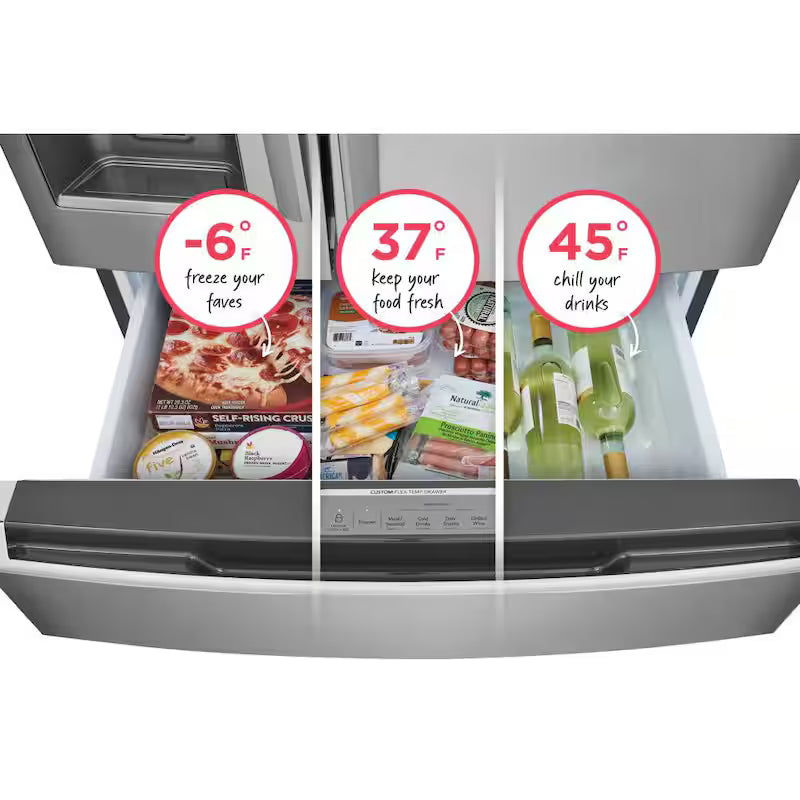 36 in. 27.2 cu. ft. 4 Door French Door Refrigerator Stainless Steel S3366