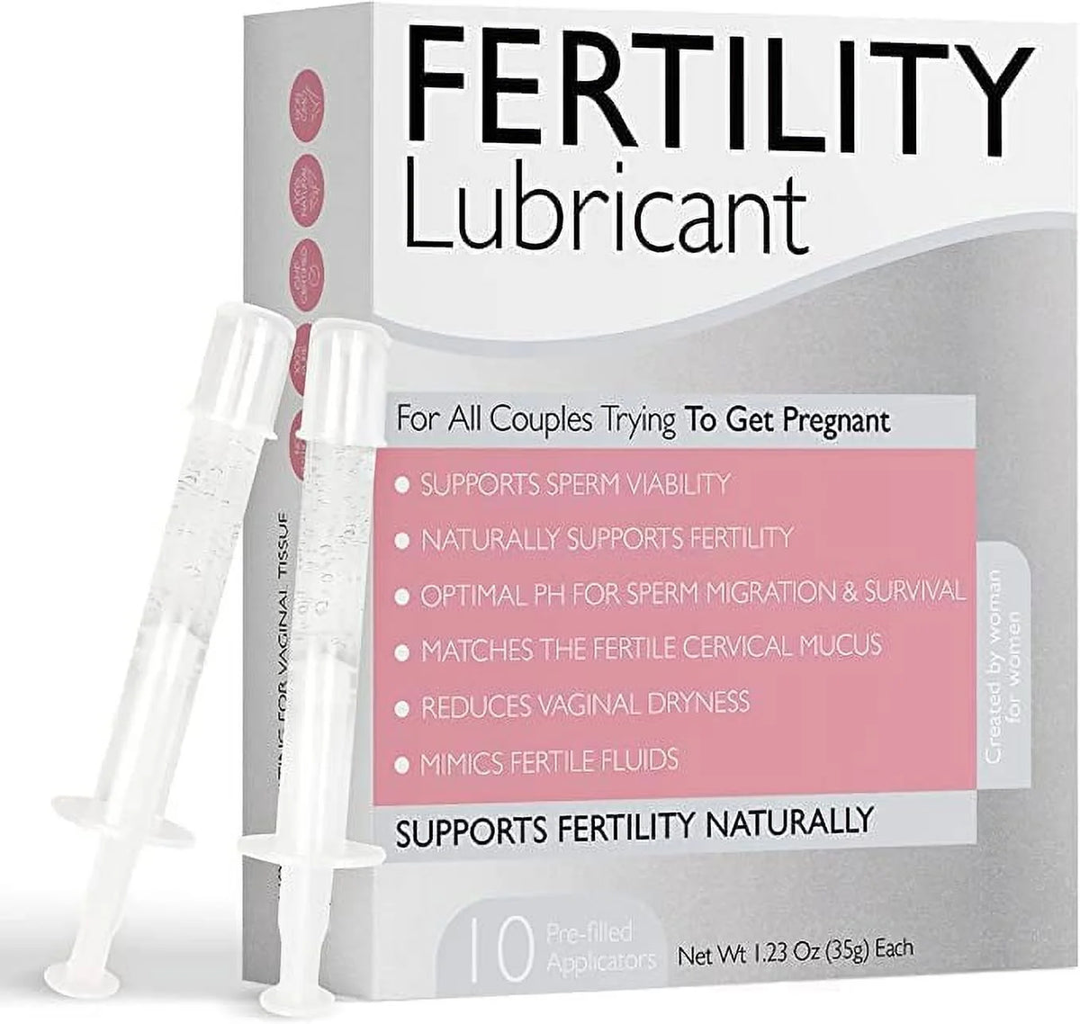 Fertility Lubricant with 10 Pre-Filled Applicators V5474