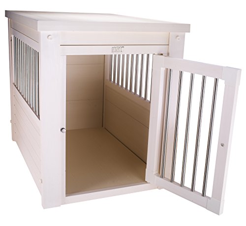 Black Medium Dog Crate End Table Q350660
