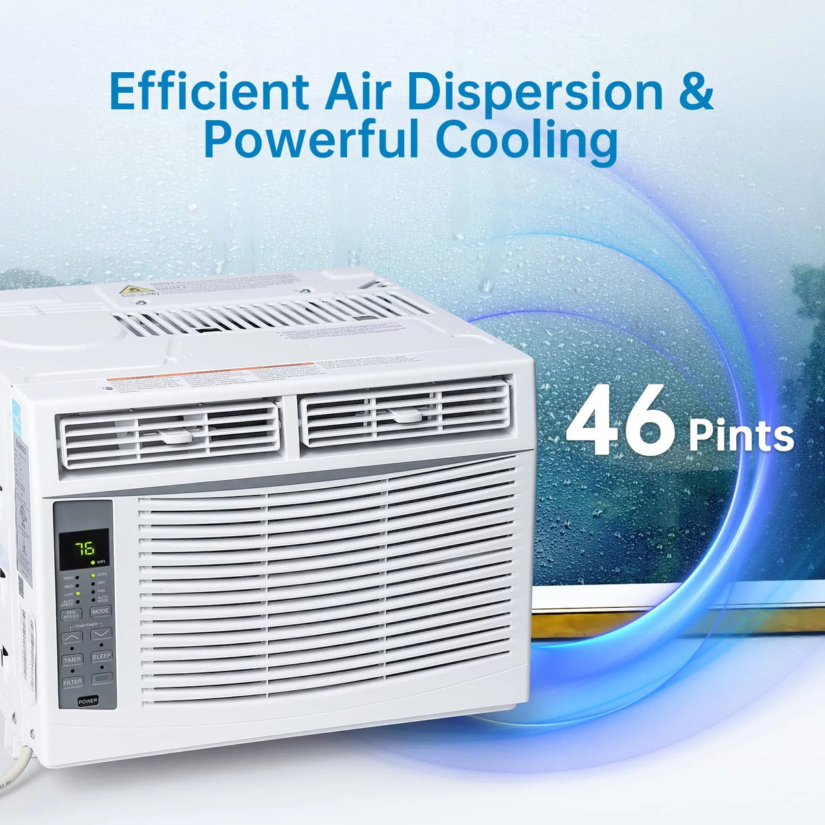 6000 BTU White Air Conditioner with Remote App Control H641464