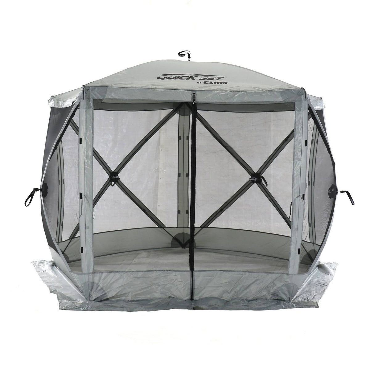 Portable Outdoor Gazebo Canopy Shelter Screen Tent Gray K970757