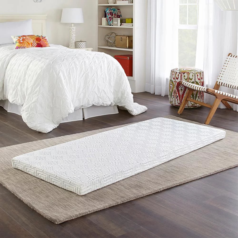 Memory Foam Roll-Up Guest Bed Floor Mat, 3" Twin Z70505