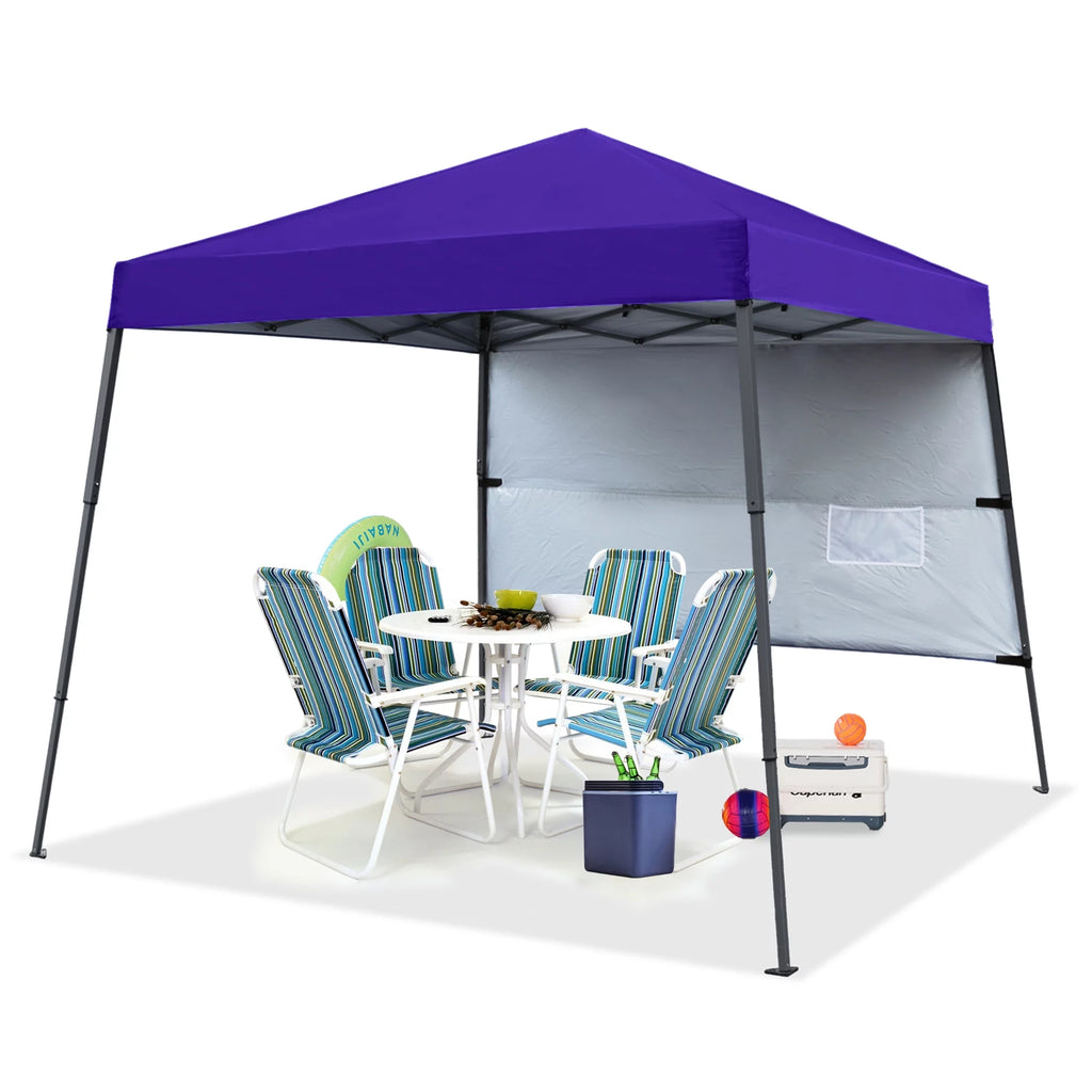 10ft x 10ft Pop Up Canopy Tent with Sidewall Y1491