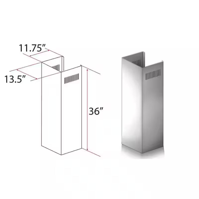 Adjustable 1-Piece Chimney Extension Kit Z4825