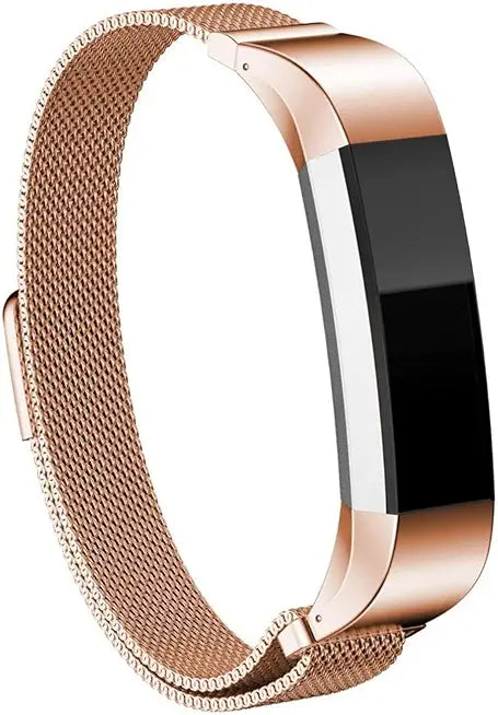 Metal Loop Bands Compatible with Fitbit Alta/HR, Stainless Steel Mesh Magnetic Adjustable Wristband B15893