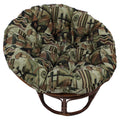 42-inch Rattan Papasan Chair with Tapestry Cushion P415
