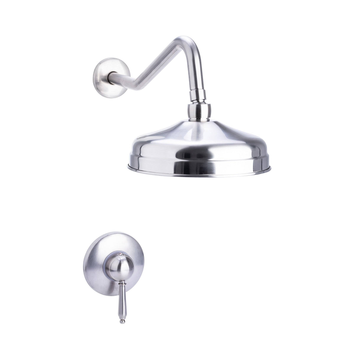 Traditional Rain Can Shower Set with Valve Chrome K261671