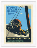 Vintage Aviation Poster Japanese Rice Paper Art Print 17 x 22 in X3543