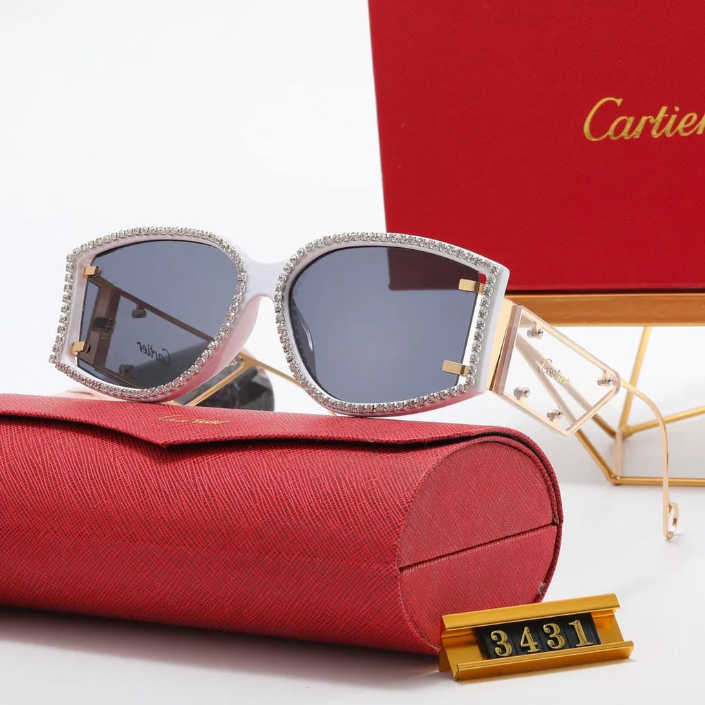 Luxury Rhinestone Polarized Sunglasses S454