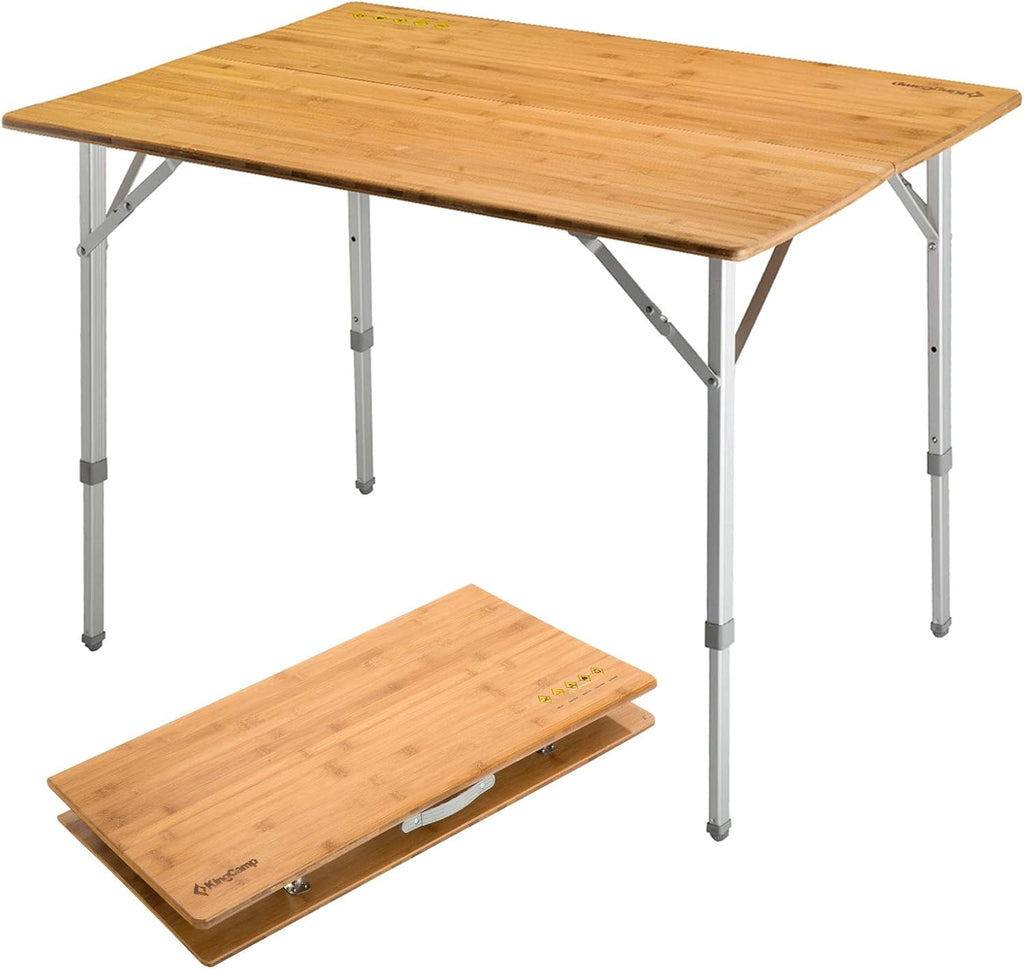 Bamboo Heavy Duty Oversize Anti-UV Portable Folding Table O1683