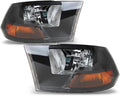 Black Headlights Lamps Replacement Driver + Passenger Side G709