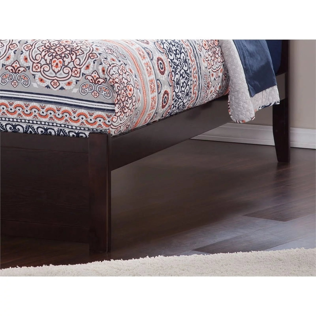 Espresso Solid Wood King Storage Platform Bed N764