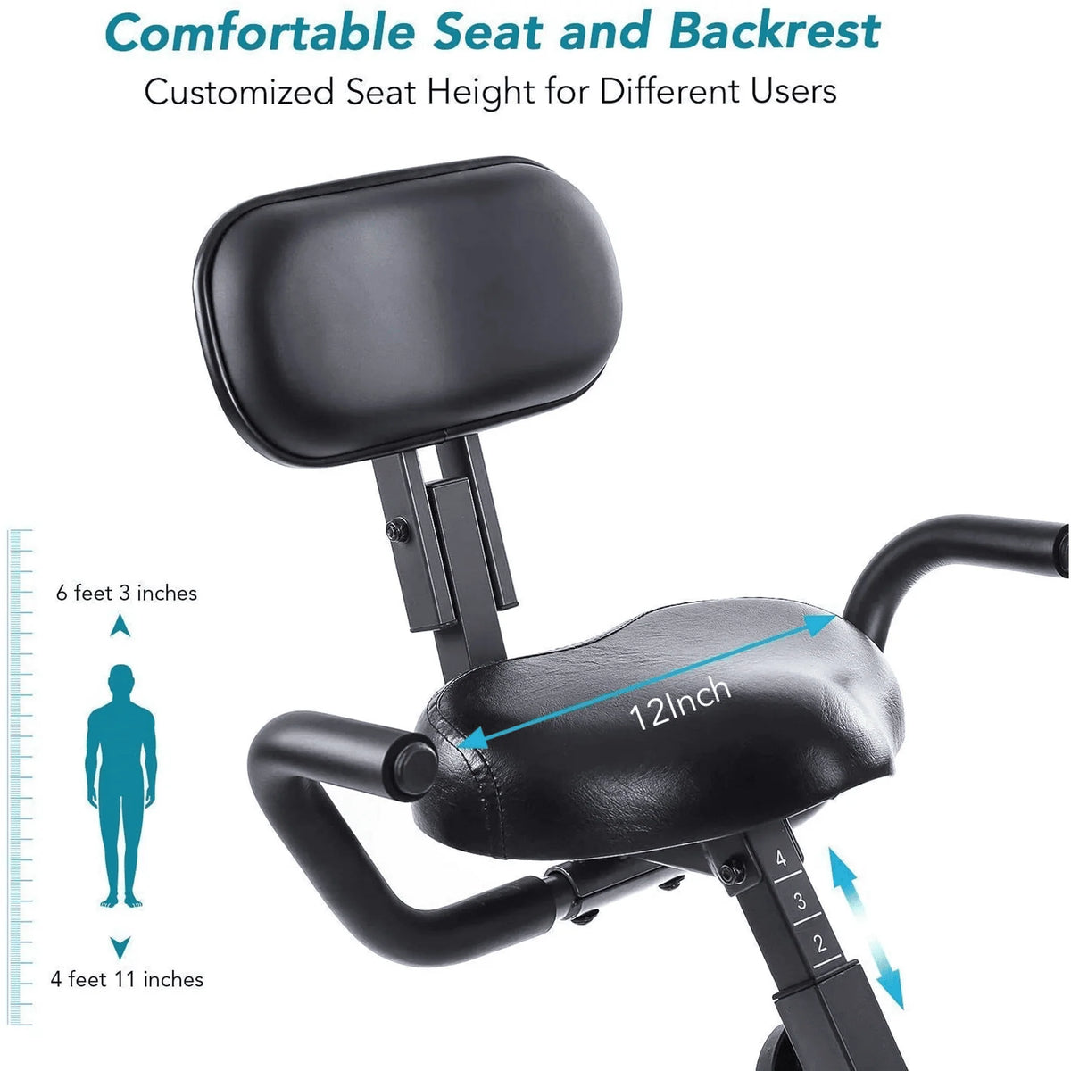 Folding 3-in-1 Recumbent Exercise Bike M560