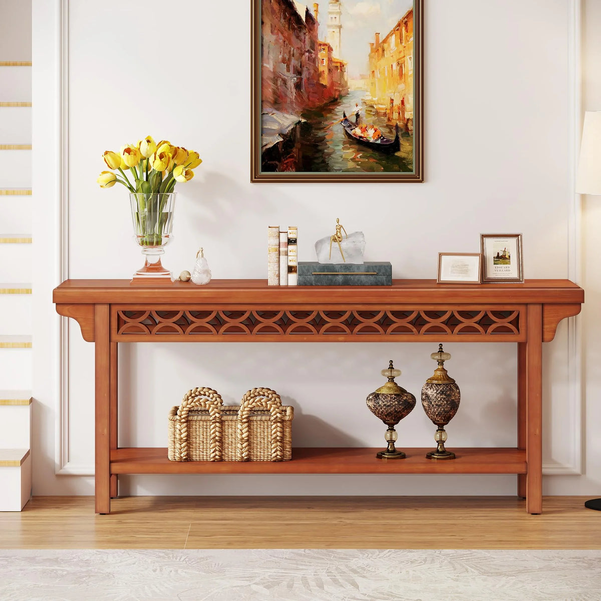 70.8 inch Solid Wood Console Table X952559
