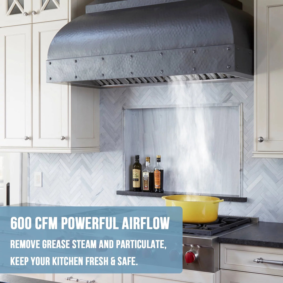30 Inch Stainless Steel Ducted Range Hood Insert, 600 CFM V283