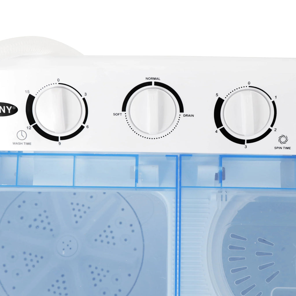 Portable Compact Mini Twin Tub Washing Machine 17.6lbs Capacity H6204