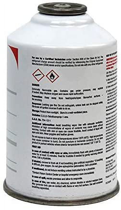 8oz HFO-R1234yf Refrigerant 2 Cans & Brass Can Tap with Gauge M72946