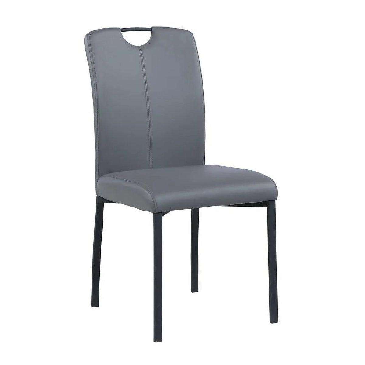 Matte Gray & Black Wood 5-PC Dining Set I909148