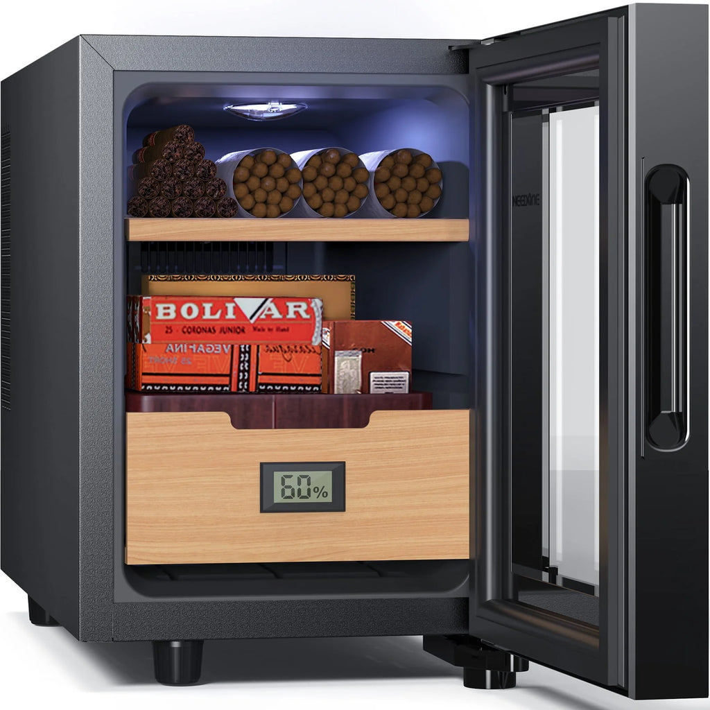 16L Electric Cigar Humidor with Spanish Cedar Shelves V6289