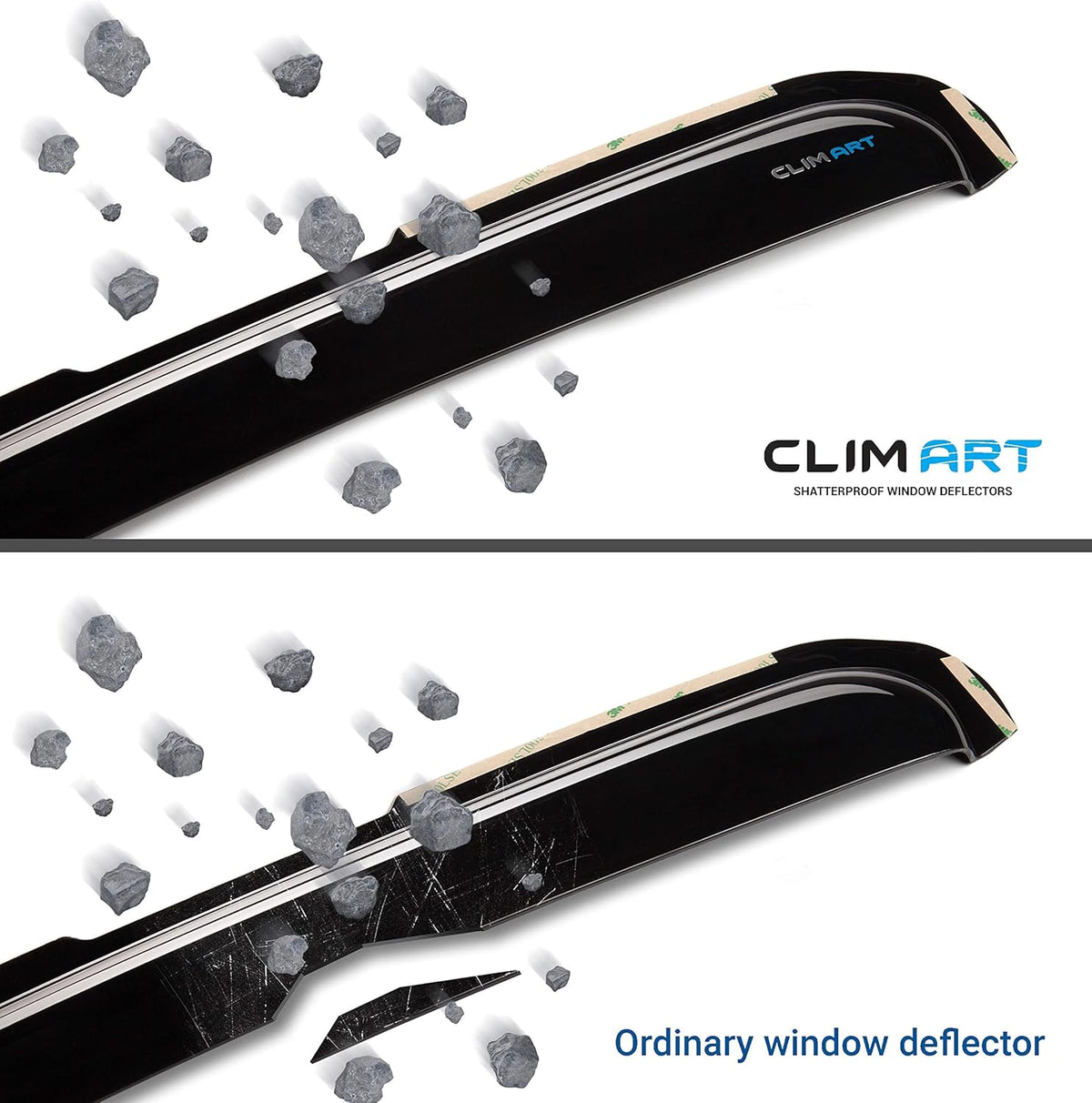 Dark Smoke Window Deflectors 4 pcs J63095
