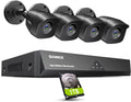 8CH 1080P Lite Wired Security Camera System with 4 Cameras, Night Vision, NO HDD N880320