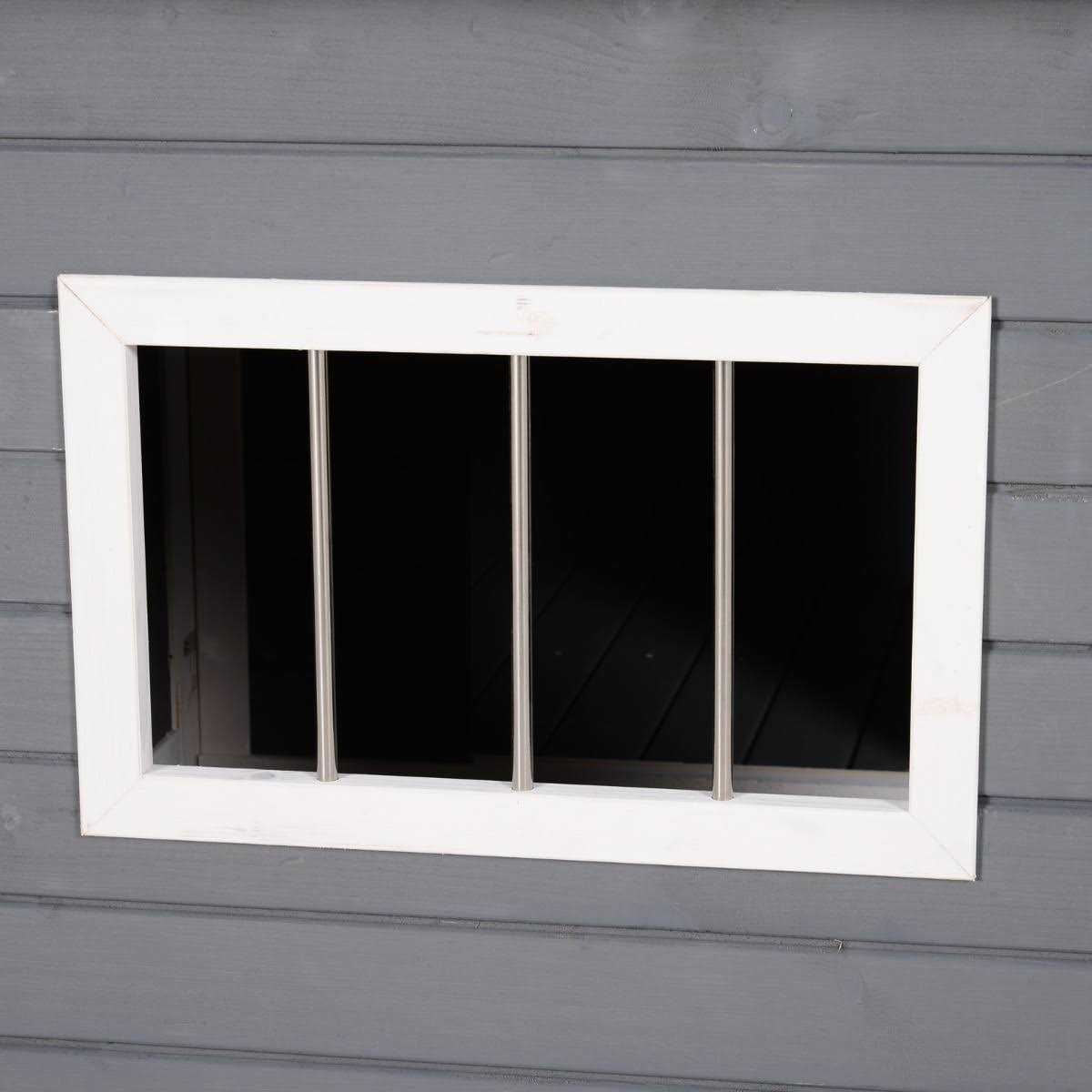 Wood Large Dog House Elevated Pet Shelter with Porch Deck K151