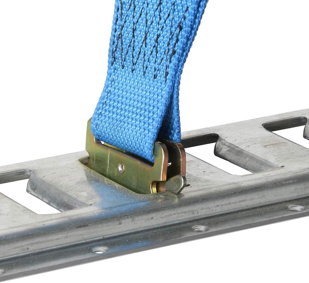 2 x 20' E-Track Cam Straps Blue Polyester Tie-Downs G283