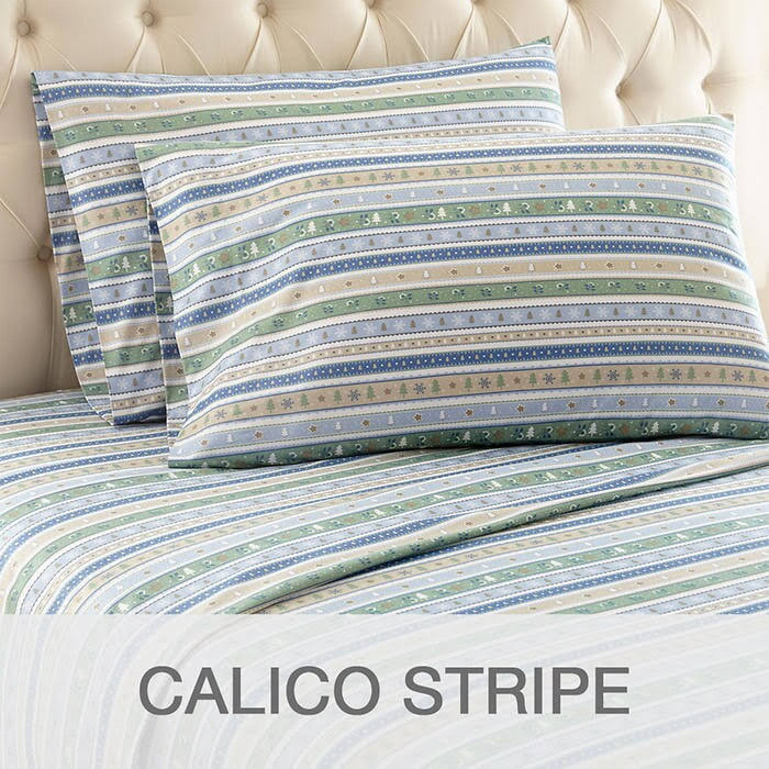 Micro Flannel Sheet Set Blue King G12727